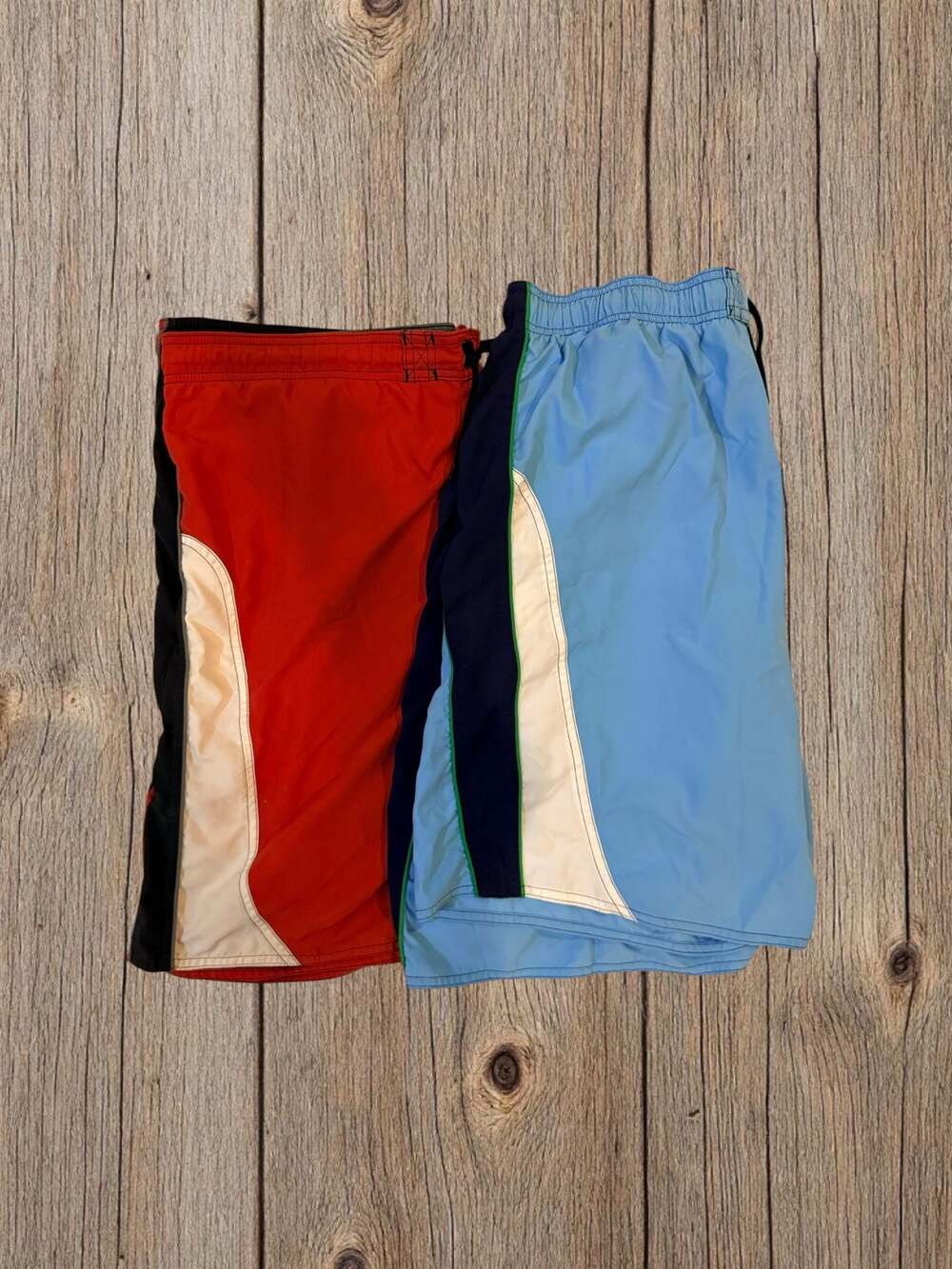 Mens OP Board/Swim Shorts Blue Green Red Black White with Inner Netting